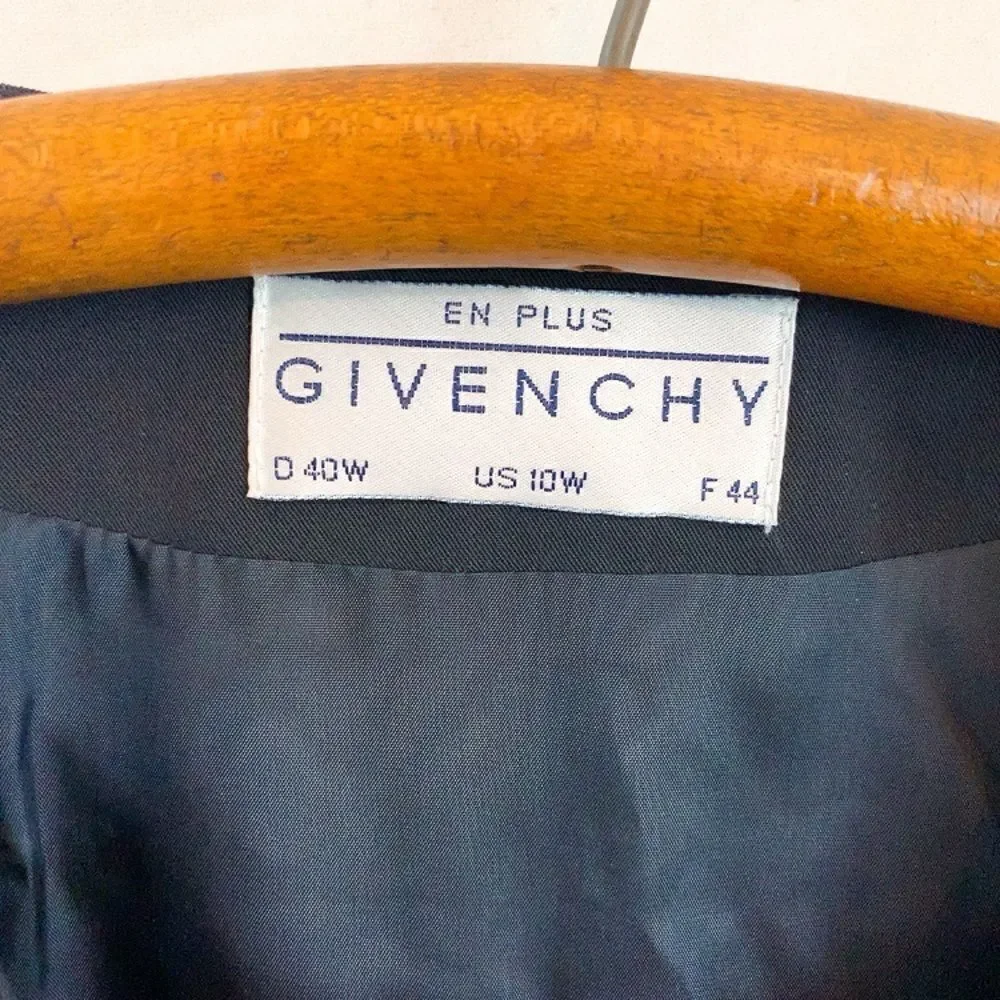 GIVENCHY EN PLUS Navy Button Down Dress - Picture 8 of 10